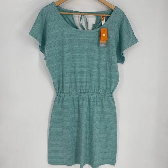 Lucy Dress Women’s Small Travel Perfect Green Heather Active Vacation Coastal - Picture 1 of 8